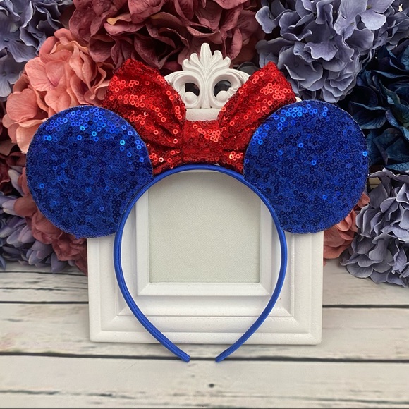 Minnie Mouse Sorcerer Fantasia Headband with Bow - Picture 8 of 12